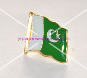 Pakistan Flag Enamel Lapel Pin Badge - Click Image to Close
